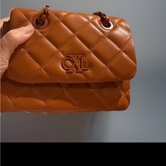 🆕CXL by Christian Lacroix Diamond Quilted Shoulder Bag Rust Designer 9”Wx6”H - Picture 5 of 10